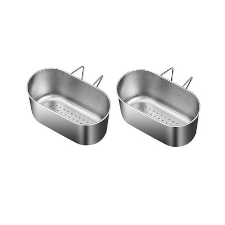 2 st diskhoavloppskorg, diskbänk, hängande sopor vattenfilterställ, filterställ