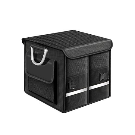 Pehmeä säilytyslaatikko, musta taitettava autotavaratilan säilytyslaatikko