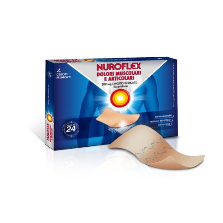Nuroflex Dolori Muscolari E Articolari 4 Cerotti Medicati 200mg