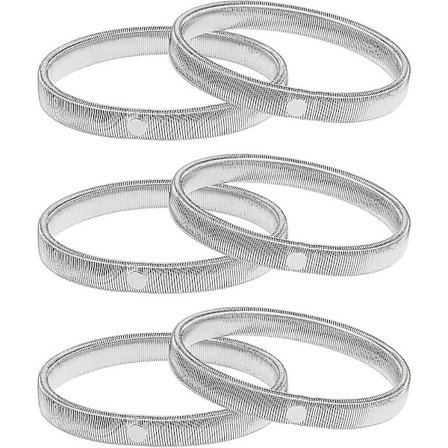 Lmell 3 par Anti-halk skjorta Ärmhållare Strumpeband Stretch Metal Armband Present
