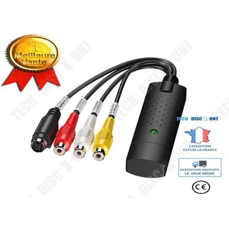 Videoinspelningslåda - TD - 2100E - USB - RCA ljud - Upplösning 720x576