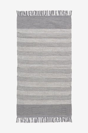 InHouse Group - Kludetæppe BREDVIK - Grå - Bomulds- & kludetæpper - 70X200 - Fra Homeroom