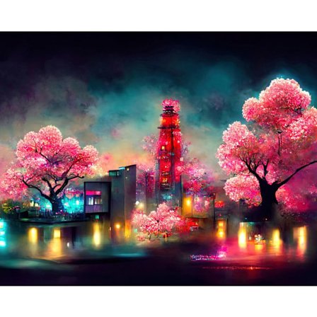 Måla efter nummer Asia 40 x 50 cm