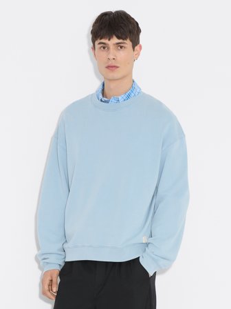 Holzweiler Carmen Crewneck Sweatshirt - Blue Washed - Men's - Medium