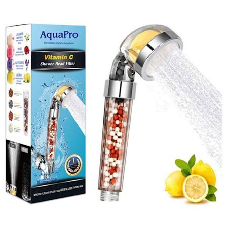Magichome Vattenbesparande Duschmunstycke Anti-Kalk Duschmunstycke 3 Lager av Jonisk Filtrering PZCC