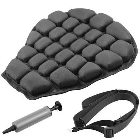 Universal Motorsykkel Oppblåsbar Seteputer, Ryggtrykk