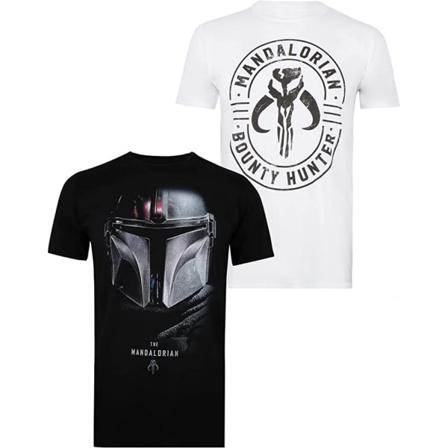 Star Wars: The Mandalorian T-shirt I Bomull För Män (förpackning Om 2) L Bl