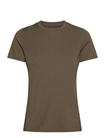 Adv Essence Ss Tee 2 W Sport Sport Clothing Sports Tops & T-shirts Sport T-Skjorte Khaki Green Craft