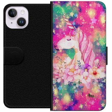 Apple Iphone 14 Plånboksfodral Unicorn Enhörning