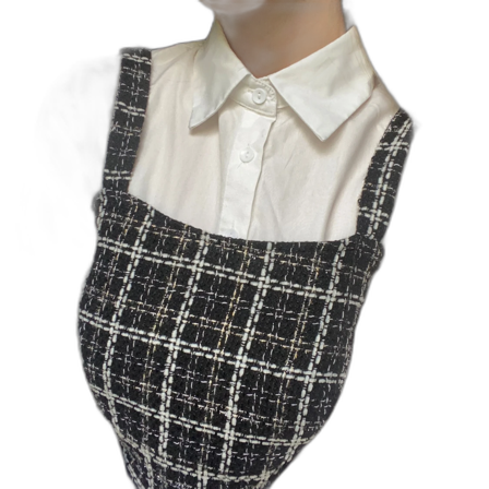 Vit klassisk skjorta med krage