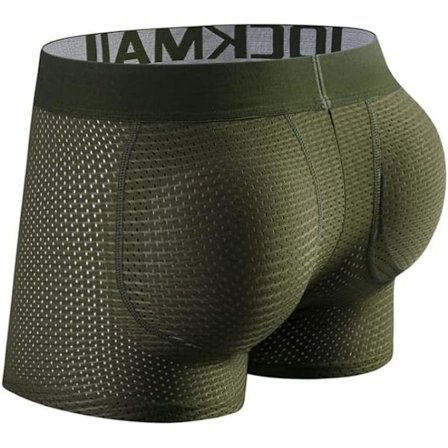 2025 Siste Modell JOCKMAIL Mesh Herre Undertøy Boxer Bak Herre Polstret Undertøy Boxer med Hoftepute Herre Boxershorts