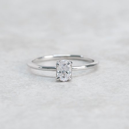 Höstaster, 18K Weißgold : Diamanten - Laborgezüchtet, Karat - 0.50 kt