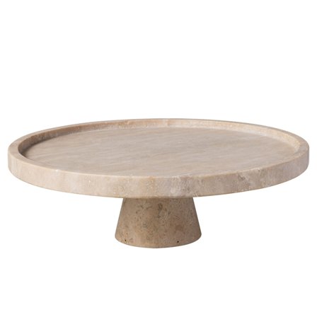 Villeroy & Boch Manufacture Travertine serveringsfat på fot' - 'Beige