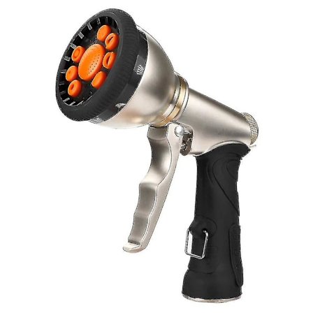 Højtryks multifunktionel sprøjtepistol havevanding bilvask vandpistol 9-funktion front trigger vandpistol