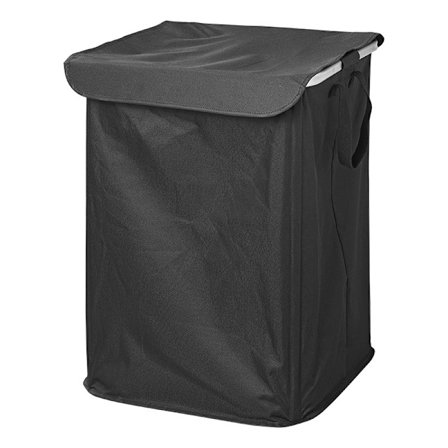 Taitettava XL pyykkikori – musta