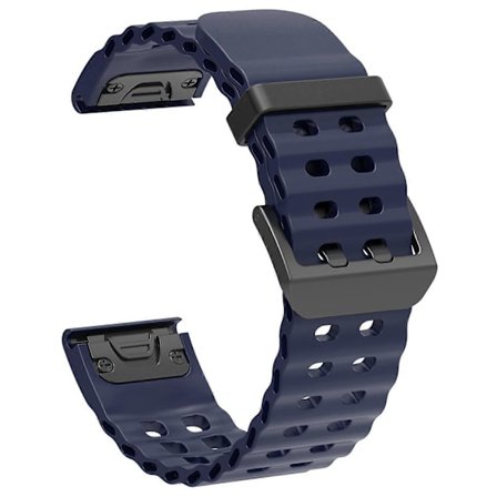 Type G 26mm silikonrem for Garmin Fenix 8 51mm/Enduro 3/Enduro 2 hurtigutløser Ocean klokkereim