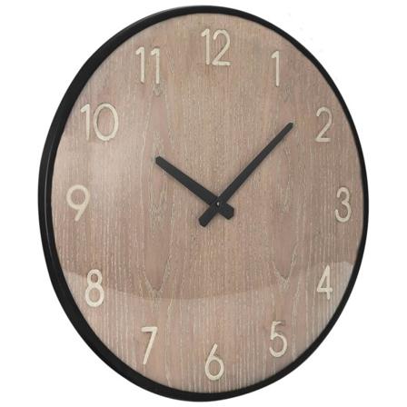Vidaxl Väggklocka Brun 42 Cm Mdf Och Metall Brun