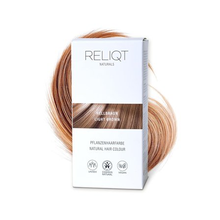 RELIQT Naturlig Hårfärg Ljusbrun 100g