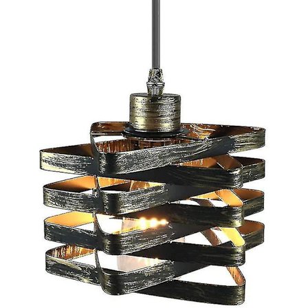 Kreativ Hängande Lampa Suspension Vintage Industriell Ljusarmatur För Sovrum Vardagsrum (Guld)