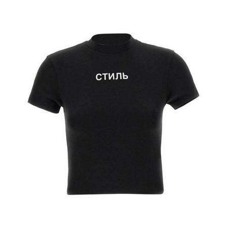 Heron Preston, T-Shirts Zwart, Dames, Maat:M,Cotton