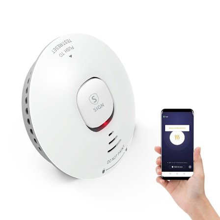 SiGN Smart WIFI Røgdetektor / Brandalarm