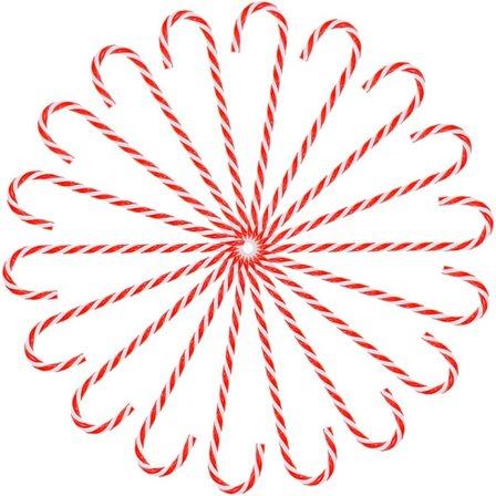 Candy Cane dekorerad julgran, 24 stycken plast Candy Cane dekorerad julgran dekorerad Julhelg dekorerad Familj Nytt