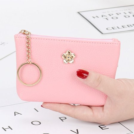 Vetoketjullinen lompakko Ladies Wallet PINK - spot-ale