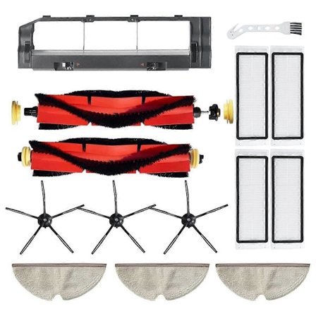 Hovedbørste, sidebørste, filter og mopp for Roborock S6, S6 MaxV og S6 Pure