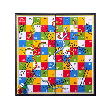 Slangor och stegar Träbräde Spel Idealisk för 2-6 spelare Lämplig för åldrar 3+