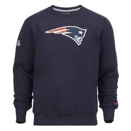 Sweatshirt - New Era - NFL New England Patriots - Marin - Långa ärmar - Klassisk krage