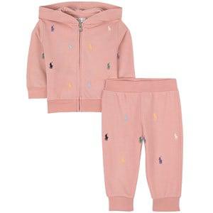 Kids - Ralph Lauren Adirondack Rose Branded Sweater And Pants 18 Months - Clothing sets - 18 months - Pink