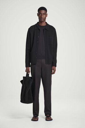 COS Homme Pantalon Droit En Coton in Marron