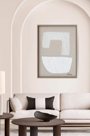 Zelected by Houze - Kehystetty canva Boho Mania - Beige - Taulut - - Homeroom