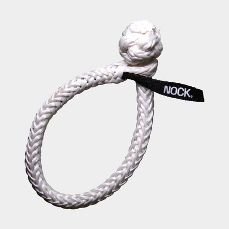 Soft shackle NOCK Titan Pro, UHMWPE 78, white, Ø10 mm (made from Ø5 mm rope), 110 mm, 2000 kg