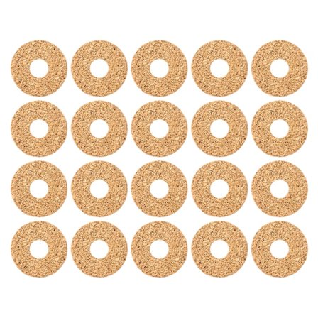 20 st 18 mm/0,70 tum gitarrplektrumtejp kork fastnar på plektrum förhindrar halkverktyg