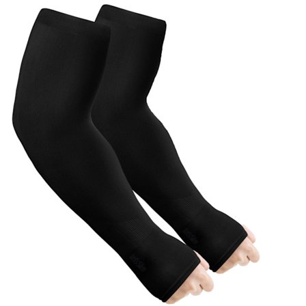 2 Par UV-beskyttende kølende arm sleeves UPF 50 sol sleeves til mænd kvinder unge (Sleeve 13.4in )