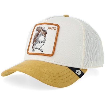 Goorin - Noir trucker Casquette - Suede Squirrel Dust/Amber A-frame Trucker @ Hatstore
