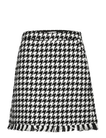 Skirt Bodil Check Kort Nederdel Multi/mønstret Lindex