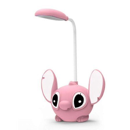 Aoger Disney Stitch LED Skrivebordslampe Med Blyantspidser Sammenklappelig Lampe Sød Skrivebordslampe USB Genopladelig Lampe Gave Fra Klassekammerater