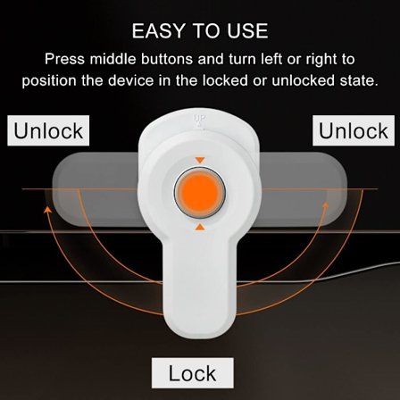 Ugnssäkerhetslås, barnsäkerhetslås för ugn, ugnens dörrlås, kök