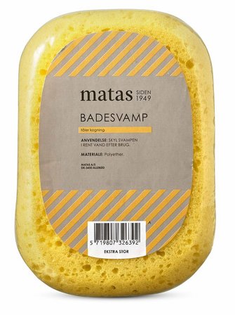 Matas Striber Badesvamp Ekstra Stor, Skincare, Badetilbehør, Badesvampe