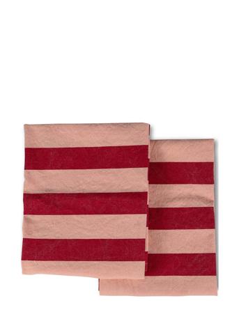 Kitchen Towel Leya 2Pcs/Set Home Textiles Kitchen Textiles Kitchen Towels Rød Byon*Betinget Tilbud