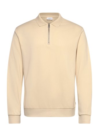 Lindbergh Sweat Polo L/S - Beige - XL