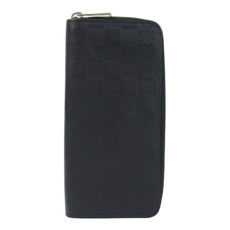 Louis Vuitton Vintage, Pre-owned Zippy Wallet Vertical Zwart, unisex, Maat:ONE Size