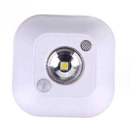LED Sensor Nattlampa Dubbel Induktion Pir Infraröd Rörelsesensor Lampa Magnetisk