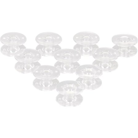 Transparent symaskinspole, 30 plast symaskinspole, trådspole för de flesta vanliga maskiner, symaskinstillbehör, transparent