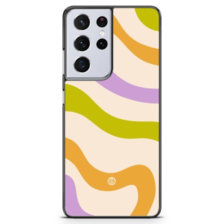 Bjornberry Skal Samsung Galaxy S21 Ultra - Grön/orange 70-tal