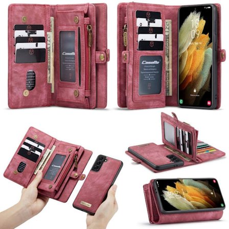 Samsung Galaxy S21 CASEME 2-in-1 Irrotettava - Punainen