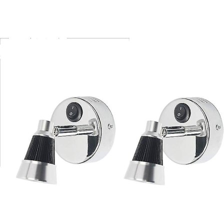 12V LED Läslampa med Strömbrytare för Husbil Husvagn Båt Varm Ljus