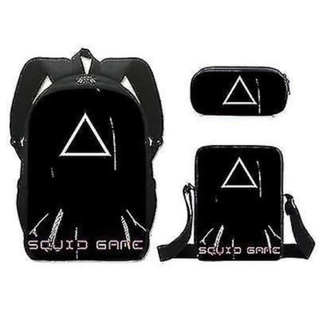 Rygsæk 29-delt sæt Rygsæk Blyantsæske Skuldertaske Squid Game - Perfet